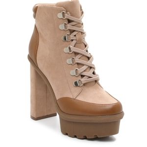 Brand new jessica simpson platform booties nib size 7 combat boots heels shoes 7